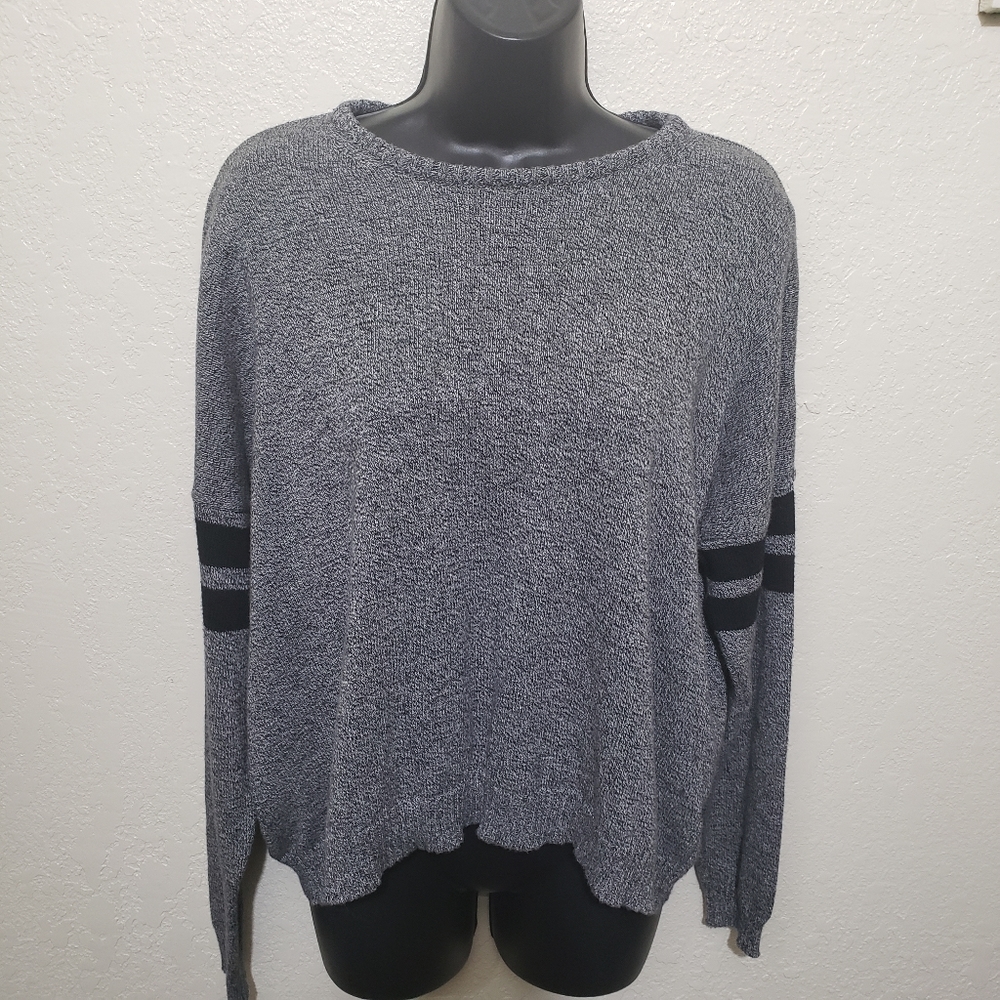 Brandy Melville varsity  stripe pullover sweater